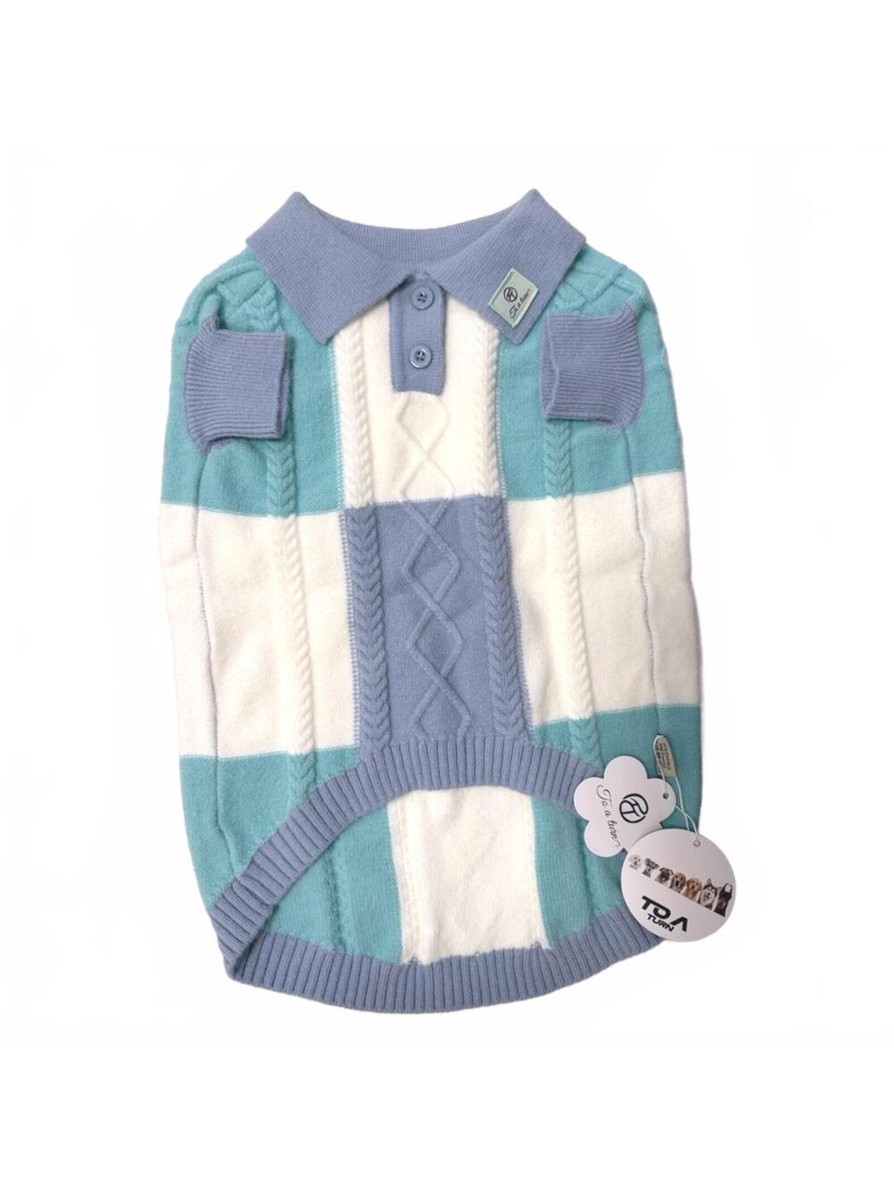 Knitted Dog Sweater - Polo Style (2XL)